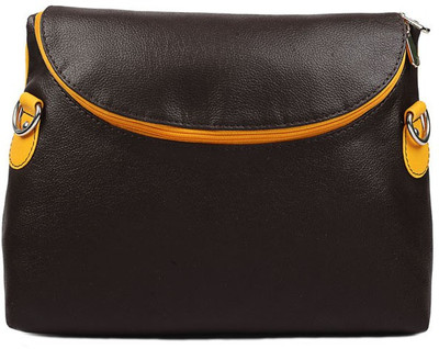 Bagsy Malone Women Casual Blue Genuine Leather Sling Bag
