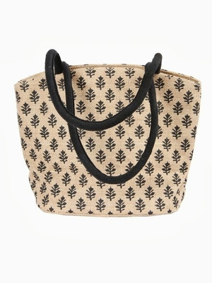 Jute Tree Hand-held Bag(Beige)