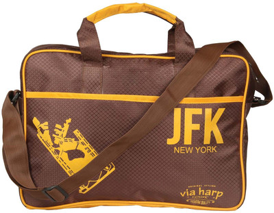 Via Harp 15 inch Laptop Messenger Bag(Brown)