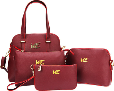 ViE Hand-held Bag(Maroon)