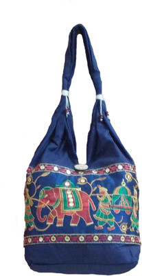Rosy Hand-held Bag(Blue)