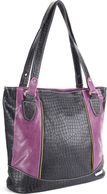 Murcia Hand-held Bag(Black, Purple)