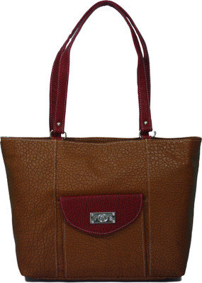 VS Creation Tote(Brown, Beige), Beige;brown