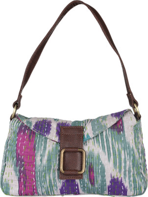 Rajrang Shoulder Bag(Purple, White, Brown), Brown;purple;white