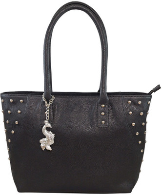 Peacock Hand-held Bag(Black)