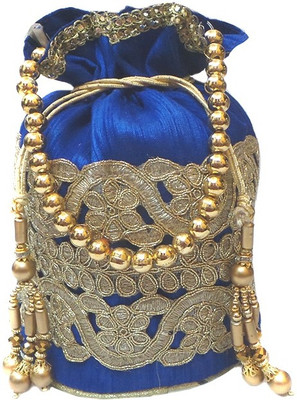 Bhamini Pouch Potli(Blue)