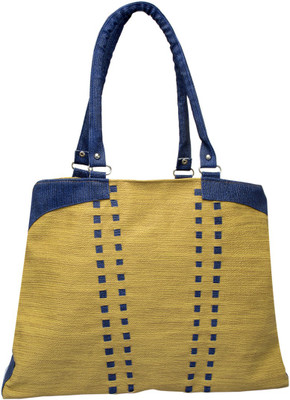 Emblazon Shoulder Bag(Blue, Yellow)
