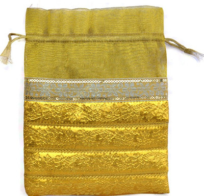 Kriti Creations Pouch Potli(Yellow)
