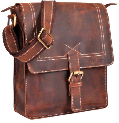 Hidestitch Messenger Bag(Brown)
