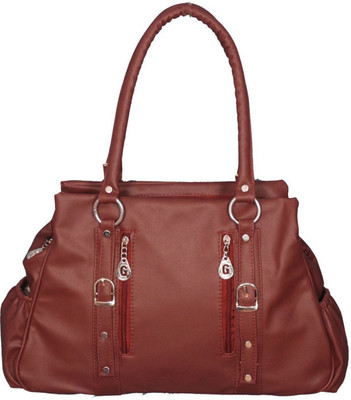 CRYSTLE Hand-held Bag(Maroon)