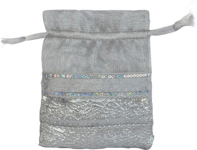 Kriti Creations Pouch Potli(Silver)