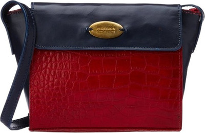 Hidesign Messenger Bag(Red, Blue), Blue;red