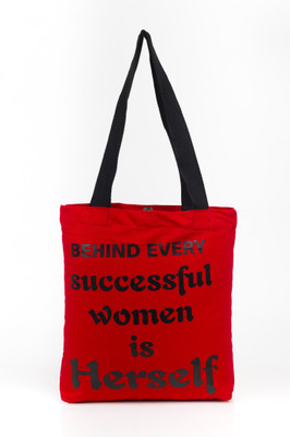 Haqeeba Tote(Red, Black), Black;red