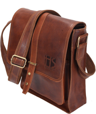 Hidestitch Messenger Bag(Brown)