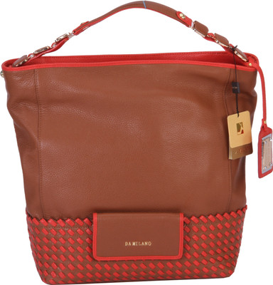 Da Milano Tote(Brown, Red)