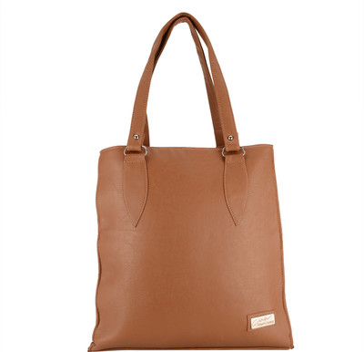 Emblazon Hand-held Bag(Brown)