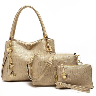 Tanned Hand-held Bag(Gold)