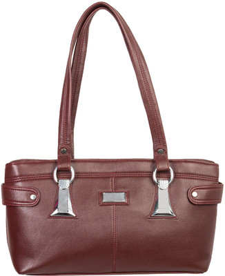 Louise Belgium Hand-held Bag(Maroon)