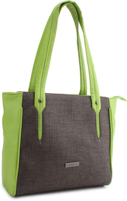 Caprese Tote(Green, Brown), Brown;green