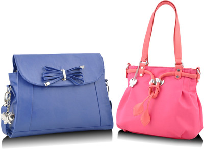 Butterflies Hand-held Bag(Blue, Pink)