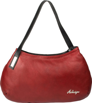 Hidesign Shoulder Bag(Red, Black), Black;red