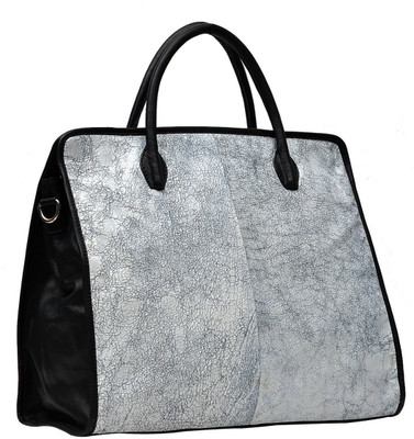 Hawai Hand-held Bag(White, Black), Black;white