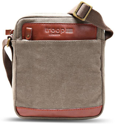 Troop London Messenger Bag(Brown)