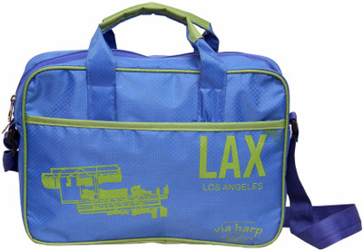 Via Harp 15 inch Laptop Messenger Bag(Blue)