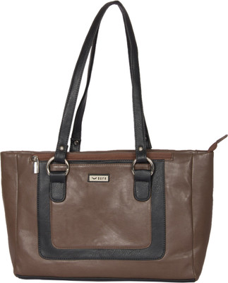 Bern Shoulder Bag(Brown, Black), Black;brown