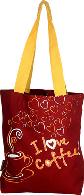 Kanvas Katha Tote(Maroon)