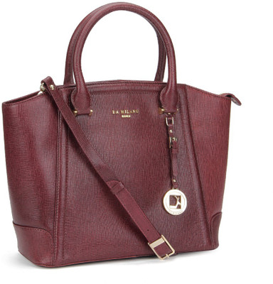 Da Milano Hand-held Bag(Maroon)