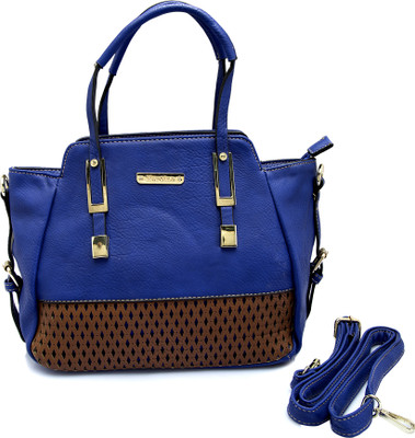Ess Cee Sling Bag(Blue, Brown)