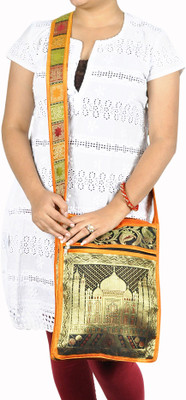 Lal Haveli Sling Bag(Yellow)
