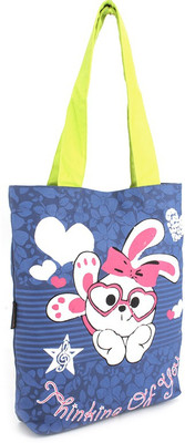 Kanvas Katha Tote(Blue)