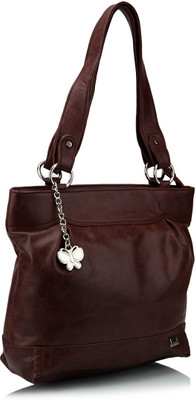 Butterflies Hand-held Bag(Brown)