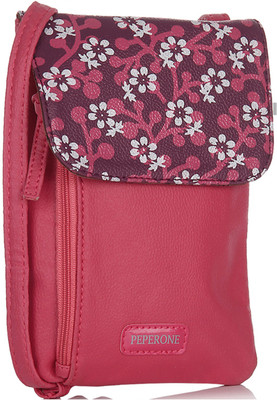 Peperone Women Casual Pink PU Sling Bag