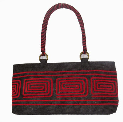 Jute Tree Hand-held Bag(Black)