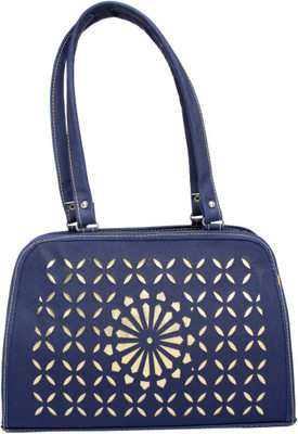 Credulous Shoulder Bag(Blue, Gold)