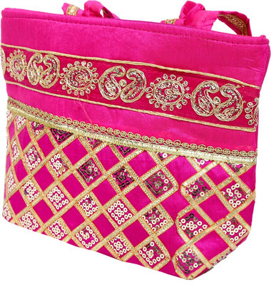 Kuber Industries Hand-held Bag(Pink)