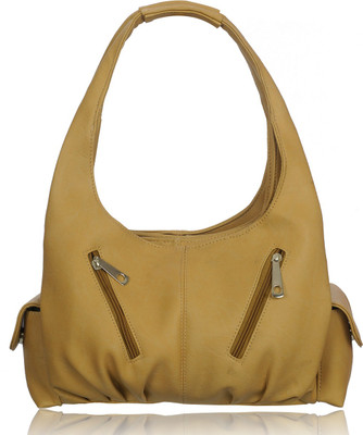 Leather Land Shoulder Bag(Beige)