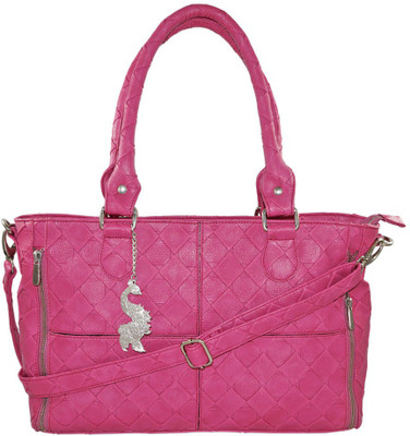 Peacock Hand-held Bag(Pink)