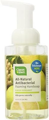 Cleanwell all-natural antibacterial foaming hand wash(285 ml, Pump Dispenser)
Cleanwell all-natural antibacterial foaming hand wash(285 ml, Pump Dispenser)