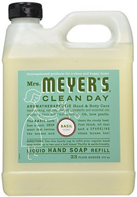 SC Johnson mrs meyer's clean day 33 basil soap refill 14461 hand & bath soap(990 ml, Bottle)
SC Johnson mrs meyer's clean day 33 basil soap refill 14461 hand & bath soap(990 ml, Bottle)