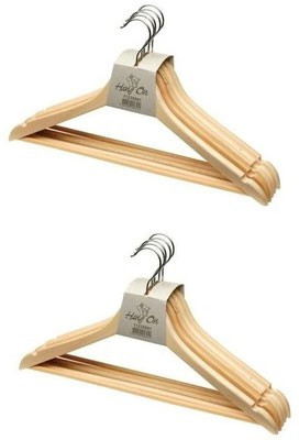 Toygully Wooden Pack of 12 Cloth Hangers