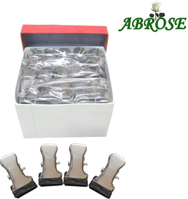 Abrose Steel Pack of 50 Cloth Hangers(Silver)