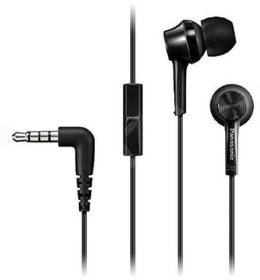 Panasonic RP-TCM105E-K Headphone(Black, In the Ear)