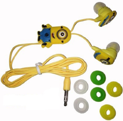 Kuhu Creations Cute 3D Eyes Cartoon With 3.5 mm Universal Jack Stereo Dynamic Earphone Wired Headphones, Yellow
Kuhu Creations Cute 3D Eyes Cartoon With 3.5 mm Universal Jack Stereo Dynamic Earphone Wired Headphones, Yellow