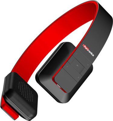 Portronics POR 60 Bluetooth Headset with Mic(Red, Over the Ear)