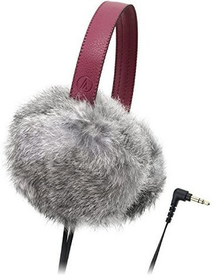 Audio Technica Dynamic Headphones Gray Ath-Fw55 Gy Headphone(Maroon)