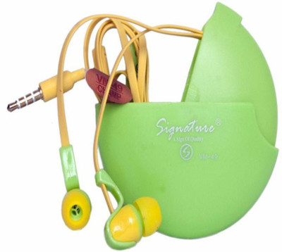 Signature VM-49 Headphone(Yellow, In the Ear)
